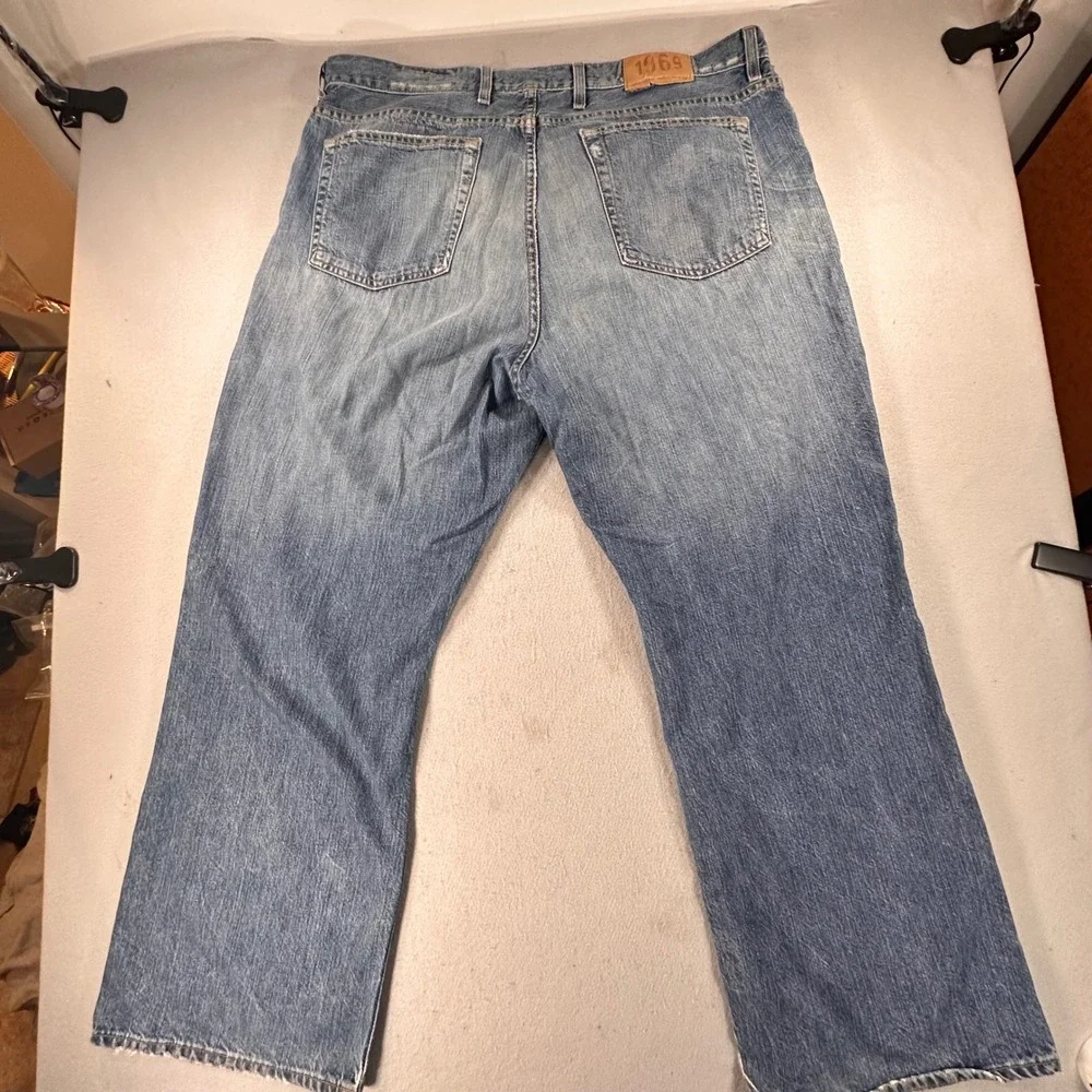 Vintage Y2K Gap 1969 Loose Boot Fit Jeans Mens 40x30 Blue Button Fly Cotton